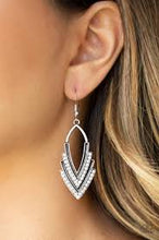 Load image into Gallery viewer, Tour de Force White Earrings