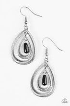 Load image into Gallery viewer, Tranquil Teardrops Black Earrings