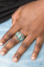 Load image into Gallery viewer, Treasure Chest Charm Blue Ring - Angie's $5.00 Bling