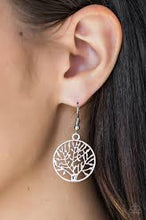 Load image into Gallery viewer, Tree Ring Circus Silver Earrings