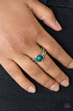 Load image into Gallery viewer, Trek and Field Green Skinny Band Ring