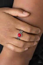 Load image into Gallery viewer, Trek and Field Red Skinny Band Ring
