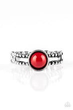 Load image into Gallery viewer, Trek and Field Red Skinny Band Ring
