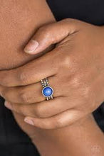 Load image into Gallery viewer, Trek and Field Blue Skinny Band Ring