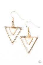 Load image into Gallery viewer, Triassic Princess Gold Earrings