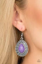 Load image into Gallery viewer, Tribal Tango Purple Earrings