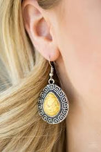 Load image into Gallery viewer, Tribal Tango Yellow Earrings