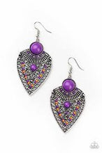 Load image into Gallery viewer, Tribal Territory Purple Earrings