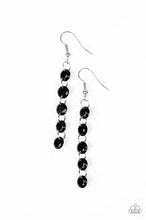 Load image into Gallery viewer, Trickle Down Effect Black Earrings