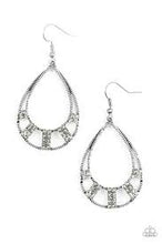 Load image into Gallery viewer, Trillion Dollar Teardrops Silver Earrings