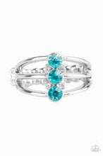 Load image into Gallery viewer, Triple Crown Winner Blue Skinny Band Ring