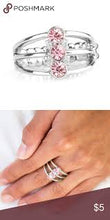 Load image into Gallery viewer, Triple Crown Winner Pink Skinny Band Ring