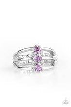 Load image into Gallery viewer, Triple Crown Winner Purple Skinny Band Ring