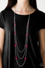 Load image into Gallery viewer, Triple Tango Pink Necklace