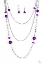 Load image into Gallery viewer, Triple Tango Purple Necklace - Angie's $5.00 Bling