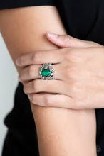 Load image into Gallery viewer, Tropical Floral Green Ring - Angie's $5.00 Bling