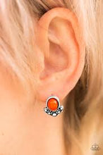 Load image into Gallery viewer, Tropical Tease Orange Post Earrings