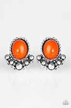Load image into Gallery viewer, Tropical Tease Orange Post Earrings