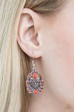 Load image into Gallery viewer, Tropical Tropicana Orange Earrings
