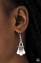 Load image into Gallery viewer, Tropical Winds White Earrings