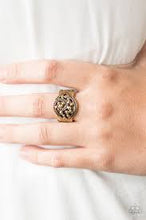 Load image into Gallery viewer, Tsunami Shine Brass Ring - Angie's $5.00 Bling