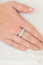 Load image into Gallery viewer, Turn the Other Chic White Skinny Band Ring