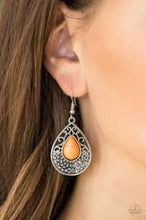 Load image into Gallery viewer, Tuscon Tunes Orange Earrings