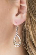 Load image into Gallery viewer, Twinkly Teardrops Brown Earrings