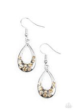 Load image into Gallery viewer, Twinkly Teardrops Brown Earrings
