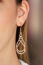 Load image into Gallery viewer, Twisted Elegance Rose Gold Earrings