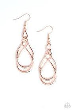Load image into Gallery viewer, Twisted Elegance Rose Gold Earrings