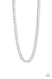 Undefeated Silver Men's Necklace