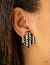Load image into Gallery viewer, Vegas Vega Black Clip On Earrings