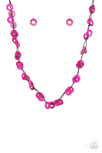 Load image into Gallery viewer, Waikiki Winds Pink Wood Necklace