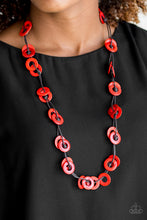 Load image into Gallery viewer, Waikiki Winds Red Wood Necklace