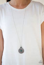 Load image into Gallery viewer, Walk on the Wildflower Side Blue Necklace