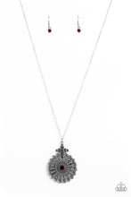 Load image into Gallery viewer, Walk on the Wildflower Side Red Necklace