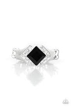 Load image into Gallery viewer, Wall Street Winner Black Skinny Band Ring - Angie's $5.00 Bling