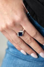 Load image into Gallery viewer, Wallstreet Winner Blue Skinny Band Ring