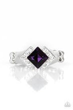 Load image into Gallery viewer, Wallstreet Winner Purple Skinny Band Ring