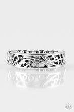 Load image into Gallery viewer, Wandering Wisteria Silver Skinny Band Ring