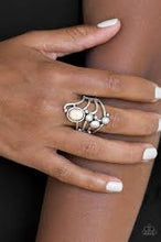 Load image into Gallery viewer, Wanderlust Wander White Ring - Angie's $5.00 Bling