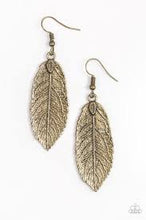 Load image into Gallery viewer, We Gather Together Brass Earrings