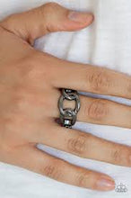 Load image into Gallery viewer, Well Connected Black Skinny Band Ring - Angie's $5.00 Bling