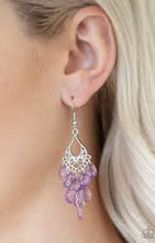 Load image into Gallery viewer, What Happens in Maui Purple Earrings
