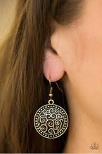 Load image into Gallery viewer, What's Vine is Vine Brass Earrings