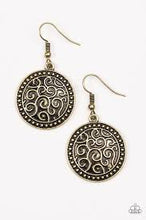 Load image into Gallery viewer, What's Vine is Vine Brass Earrings