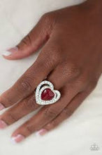 Load image into Gallery viewer, What the Heart Wants Red Ring - Angie's $5.00 Bling
