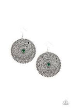 Load image into Gallery viewer, Wheel and Grace Green Earrings