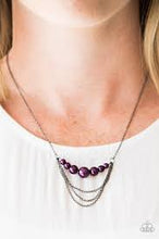 Load image into Gallery viewer, When Posh Comes to Shove Purple Necklace - Angie's $5.00 Bling
